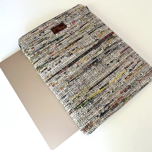 Unique handcrafted upcycled Laptop Tablet sleeve