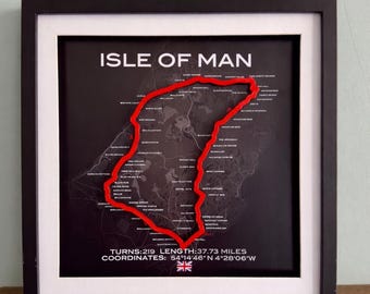 Circuito de carreras TT de la Isla de Man: pista enmarcada con colores personalizables