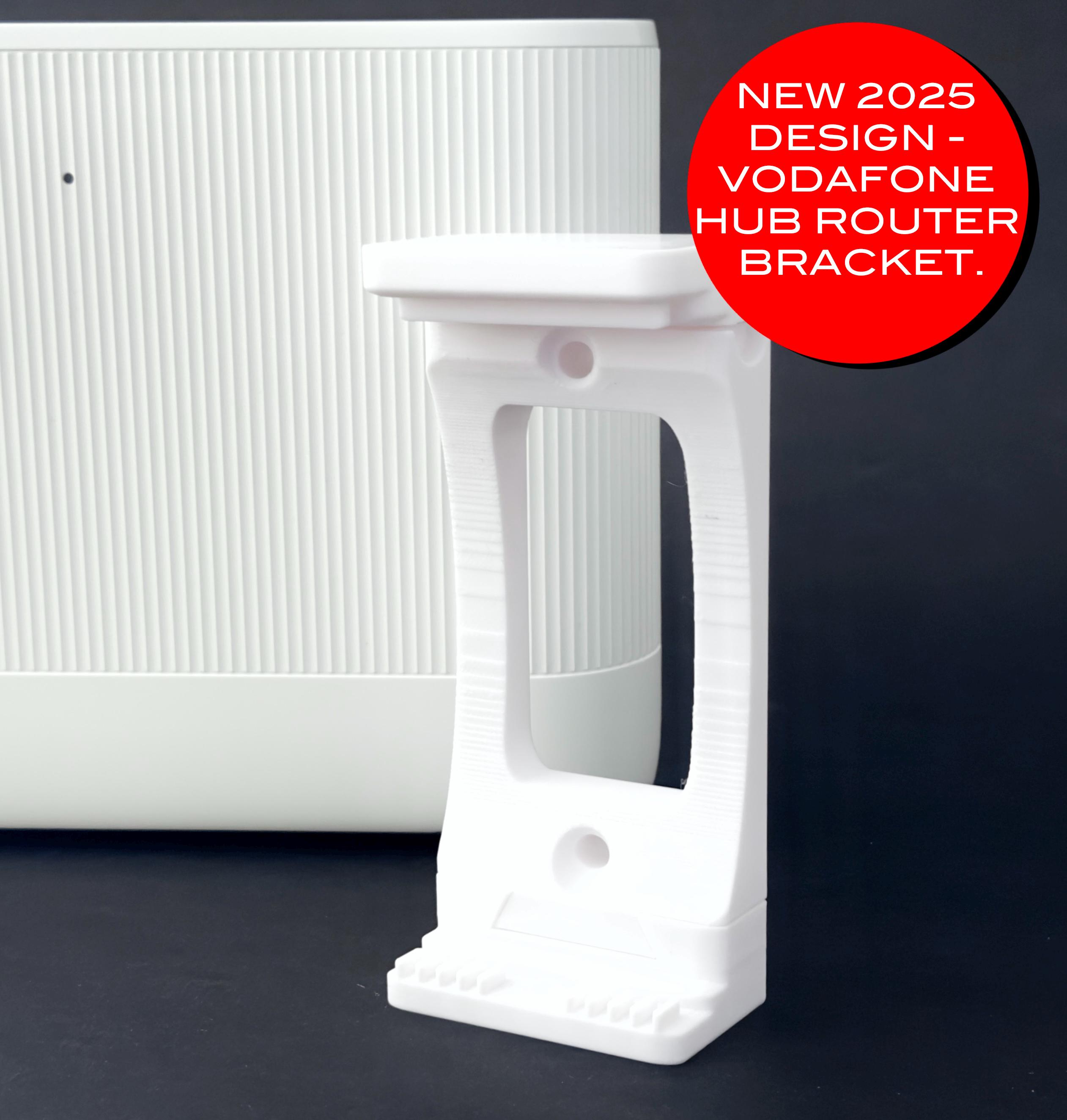 Virgin Media Hub 3 Wall Mount Bracket – Vertical Holder, Black/White, UK Made