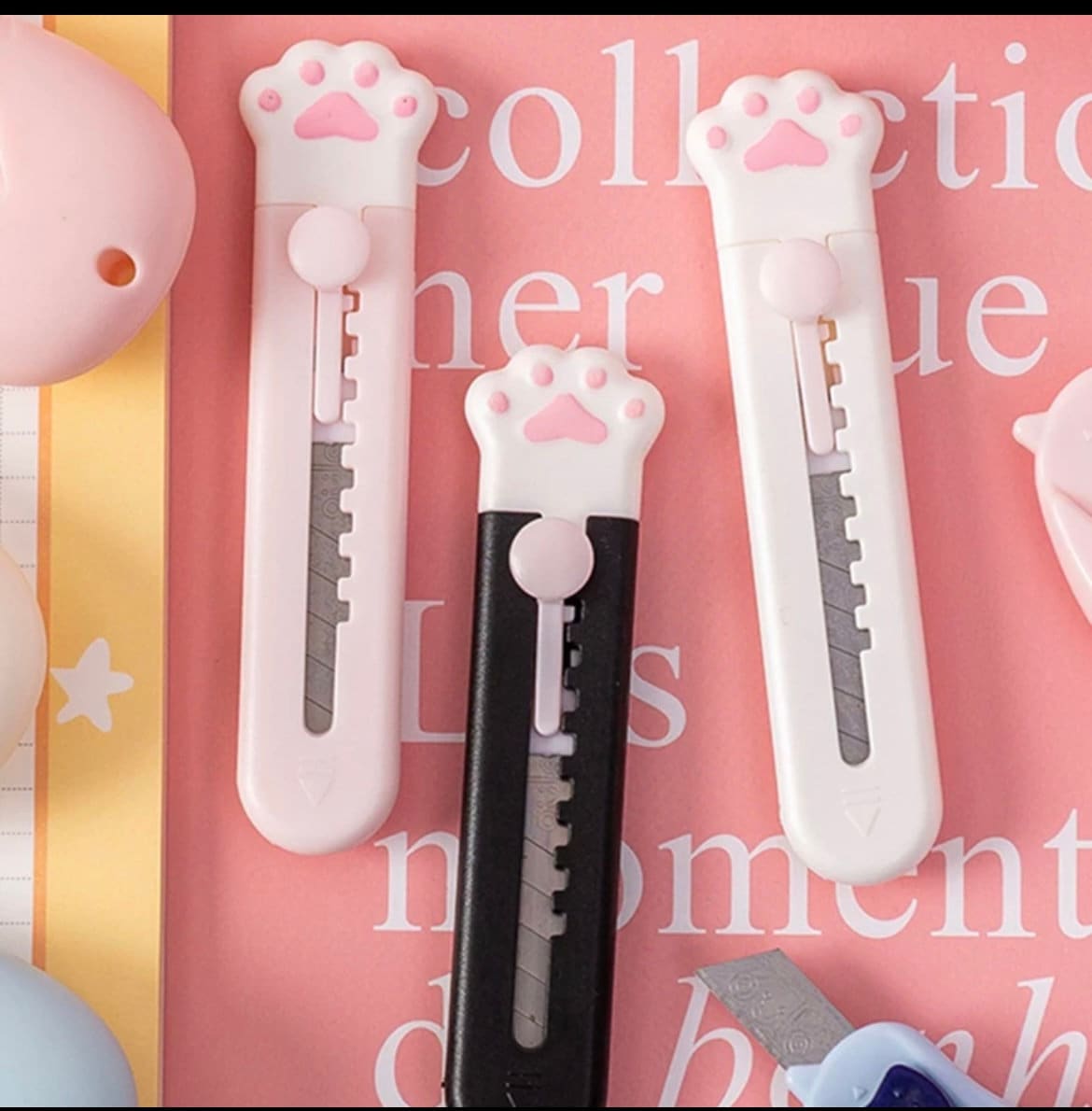 Kawaii Utility Knife pocket folding knife box cutter Cute korean