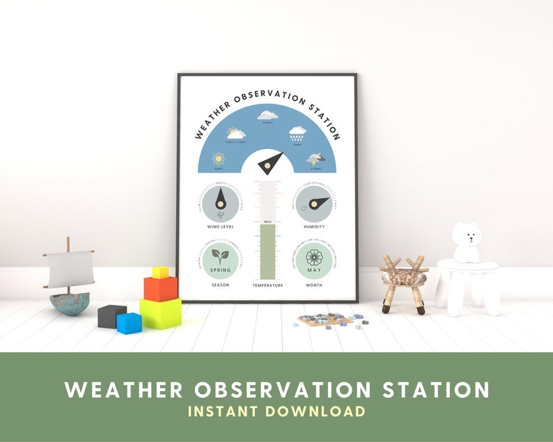Weather Observation Station Printable Weather Station for Preschoolers