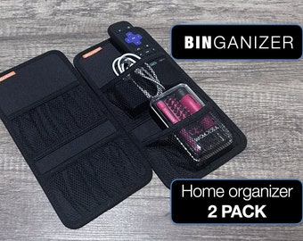 Organizers for Cube Bin, Backpack, and Drawer. 2 PACKS, Organizer Panel with 2 pockets for small items / tools, great for Suitcase, Travel.