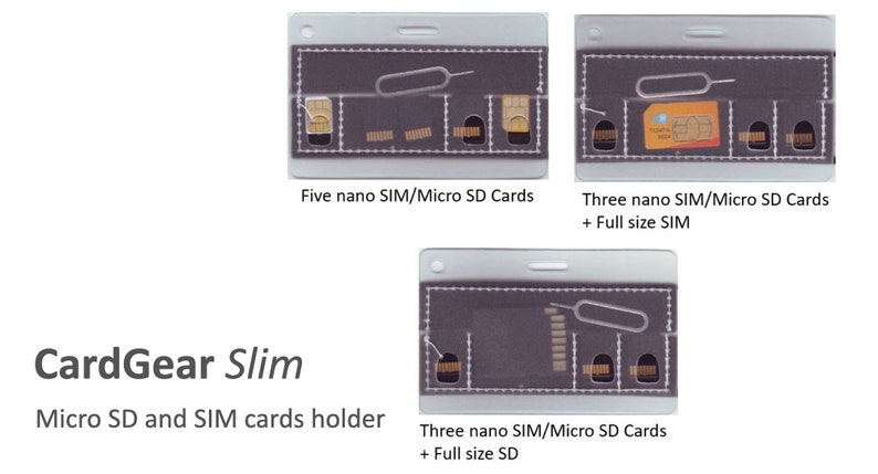 CardGear Slim The Thinnest Micro SD & SIM cards holder image 2