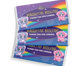 Magic Mixies | Aldi chocolate wrapper | Boys Girls Party instant download