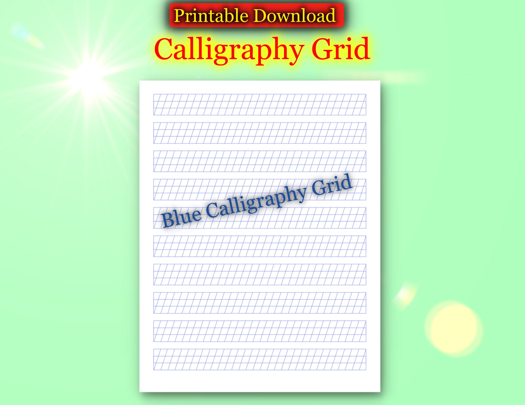 Calligraphy Grid Paper 9.5″x 14.5″ (90 sheets) (Copy) – Suemae Art