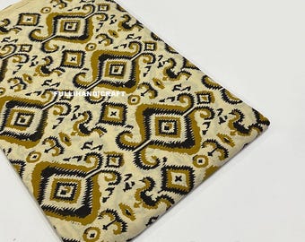 Apparel Cotton Fabric By The Yard Handmade Fabric Woman Clothing Dressmaking Fabric Hand Block Print Craft Fabric Running Loose Fabric