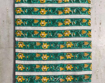 Indian Hand Block Print Fabric, Cotton Floral Textile, Sewing Fabric for Dresses and Crafts Fabric By The Yard Womens Dressmaking Fabric