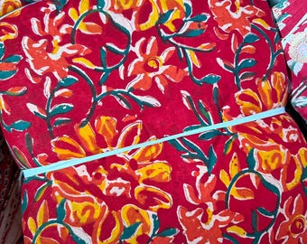 Botanical Print Fabric By The Yard, Cotton Fabric, Printed Soft Fabric, Kids Crafting Dresses, Women Clothing, Dressmaking Cotton Fabric