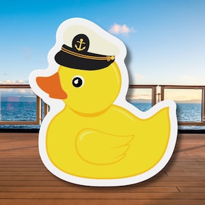 Cruising Ducks Cruise Door Magnet, Cruise Magnets, Cruise Door Decorations, Duck Tag, Cruise Ducks Magnet, Rubber Duck, Royal Caribbean Duck