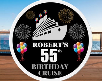 Birthday Cruise Door Magnet, Custom Birthday Cruise Door Magnets, Personalized Birthday Cruise Magnet, Cruise Decorations, Cruise Magnets