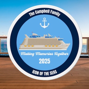 Personalized Family Cruise Door Magnet, Cruise Magnets, Royal Cruise Gift, Cruise Door Decoration, Group Cruise Gift, Royal Caribbean Cruise