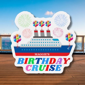 Personalized Birthday Cruise Door Magnet