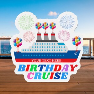 Personalized Birthday Cruise Door Magnet