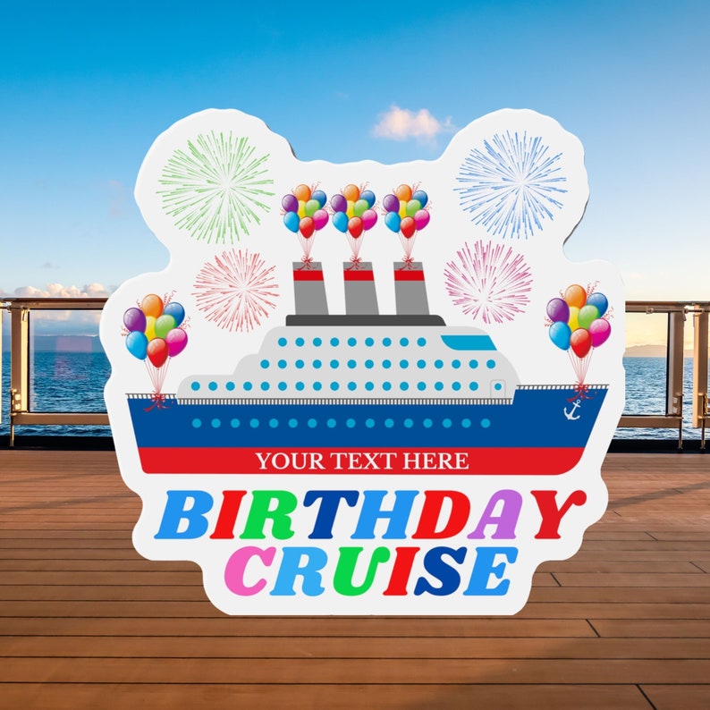 Personalized Birthday Cruise Door Magnet