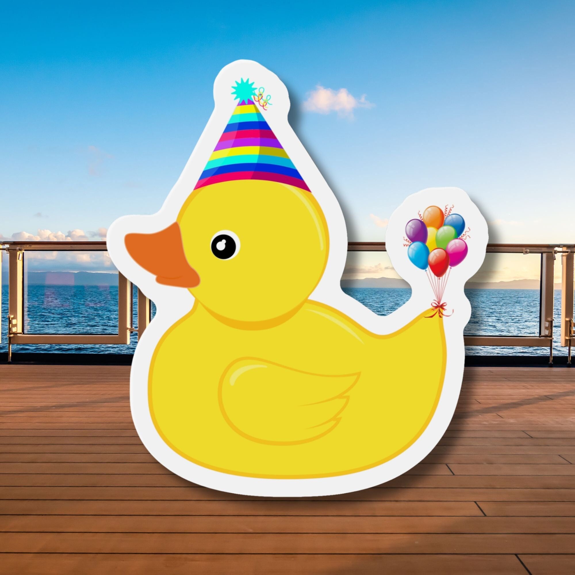 Birthday Cruising Duck Magnet: Cruise Door Decoration Gift