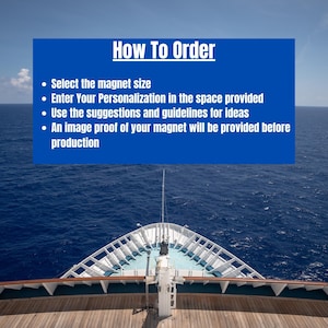 Personalized Magnet Instructions