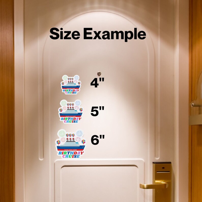 Personalized Birthday Cruise Door Magnets