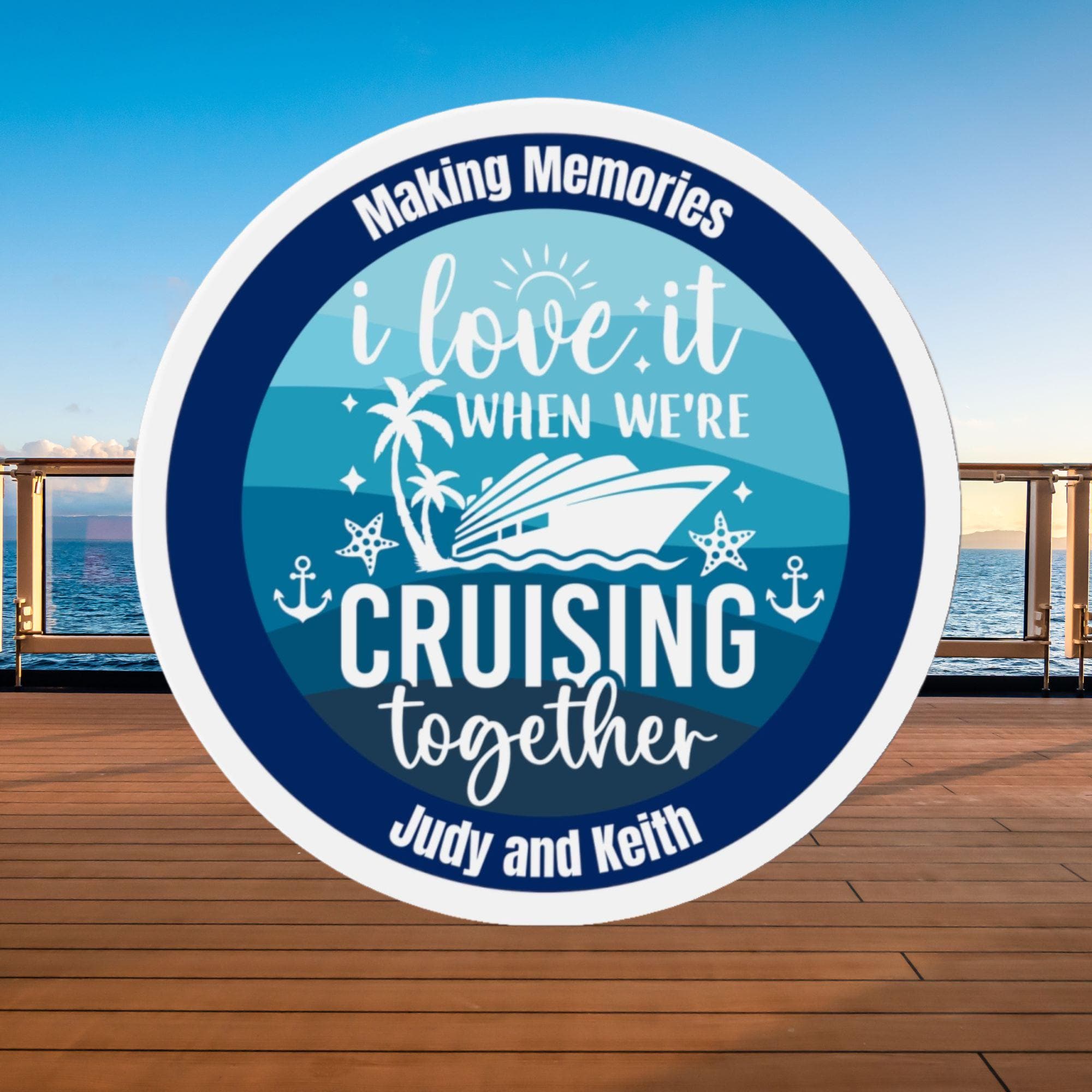 I Love it When We're Cruising Together Cruise Door Magnet, Personalized Cruise Magnets, Cruise Door Decoration, Royal Caribbean, Cruise Gift