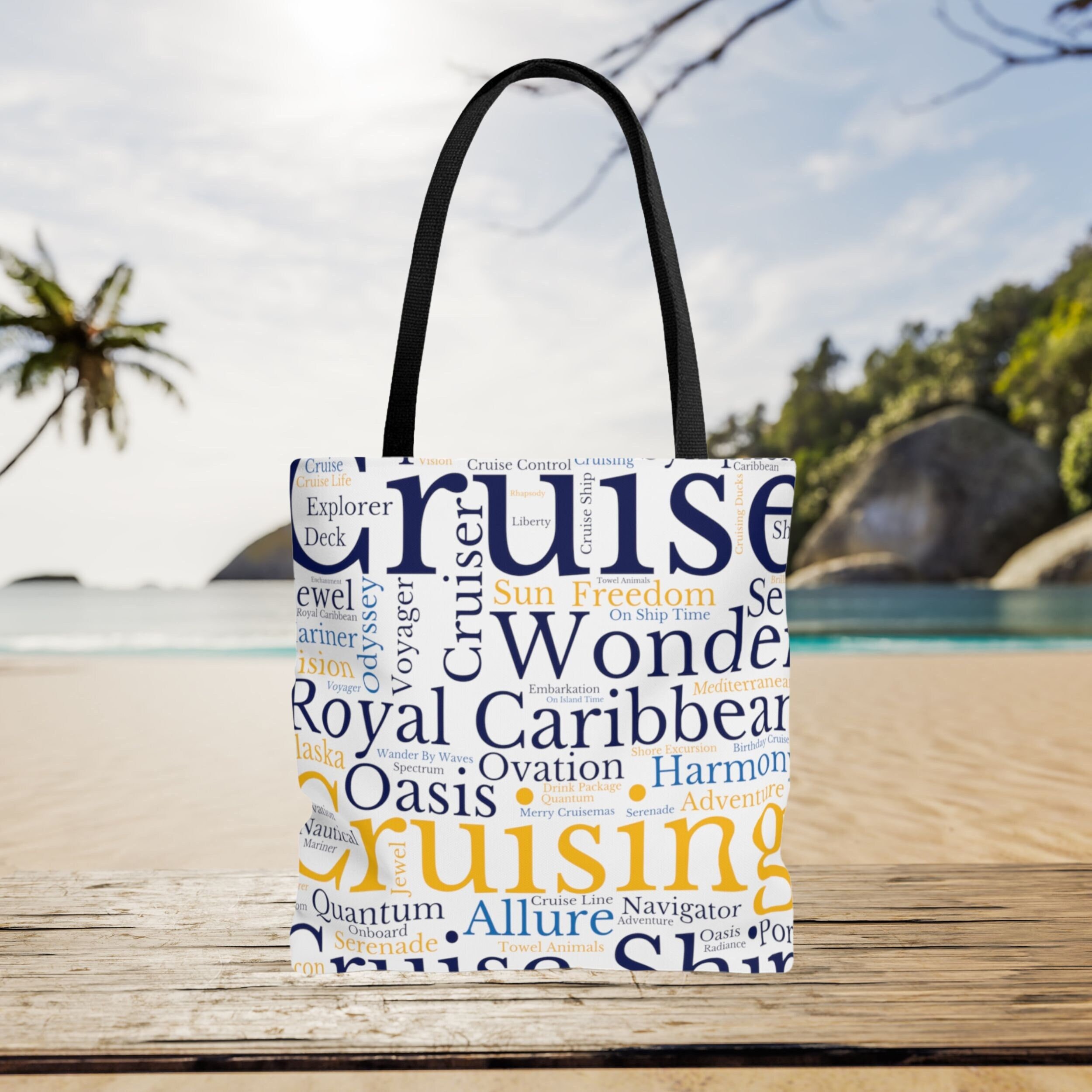 Cruising and Beach theme Tote Bag