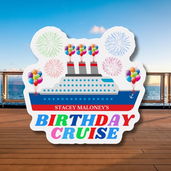 Personalized Birthday Cruise Door Magnet, Cruise Magnets, Cruise Gifts, Cabin Decorations, Custom Stateroom Magnet