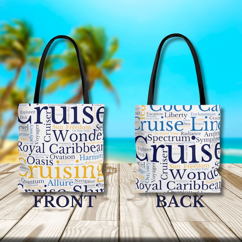 Royal Caribbean Cruise Tote Bag, Beach Bag, Travel Tote Bag, Cruise