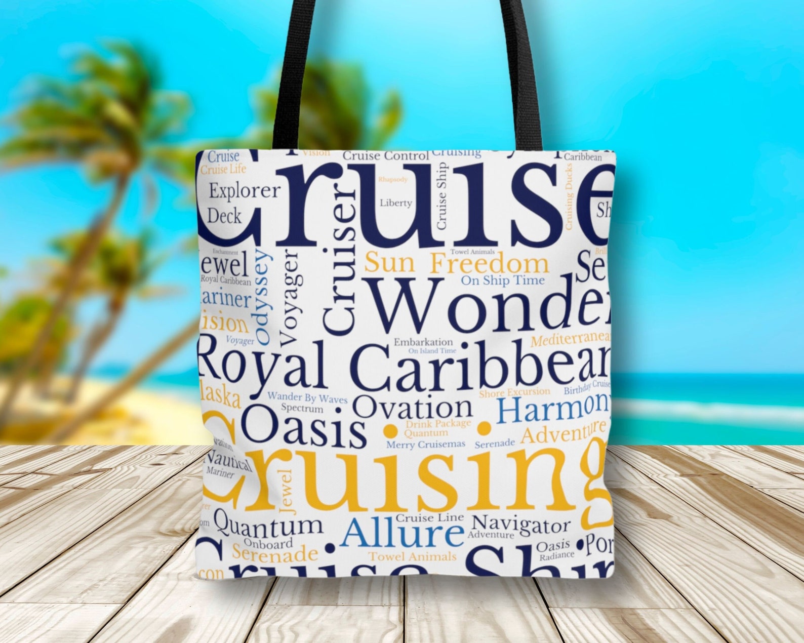 Royal Caribbean Cruise Tote Bag, Beach Bag, Travel Tote Bag, Cruise