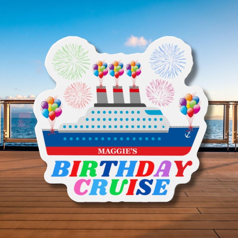 Personalized Birthday Cruise Door Magnet