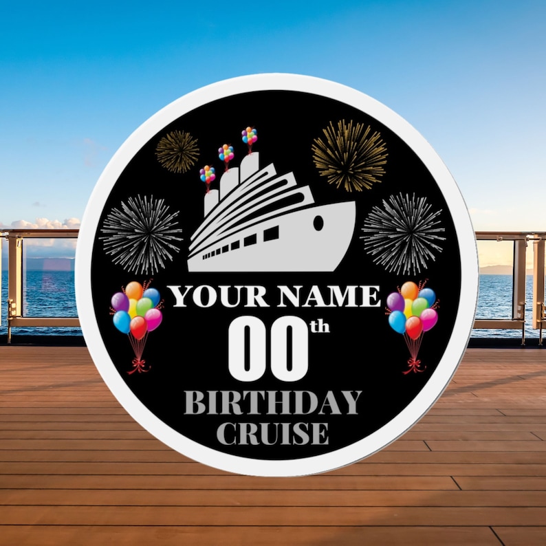 Custom Birthday Cruise Door Magnet