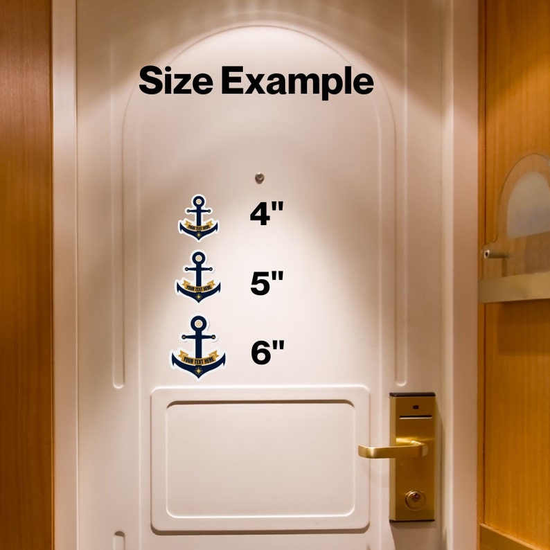 Personalized Cruise Anchor Magnets