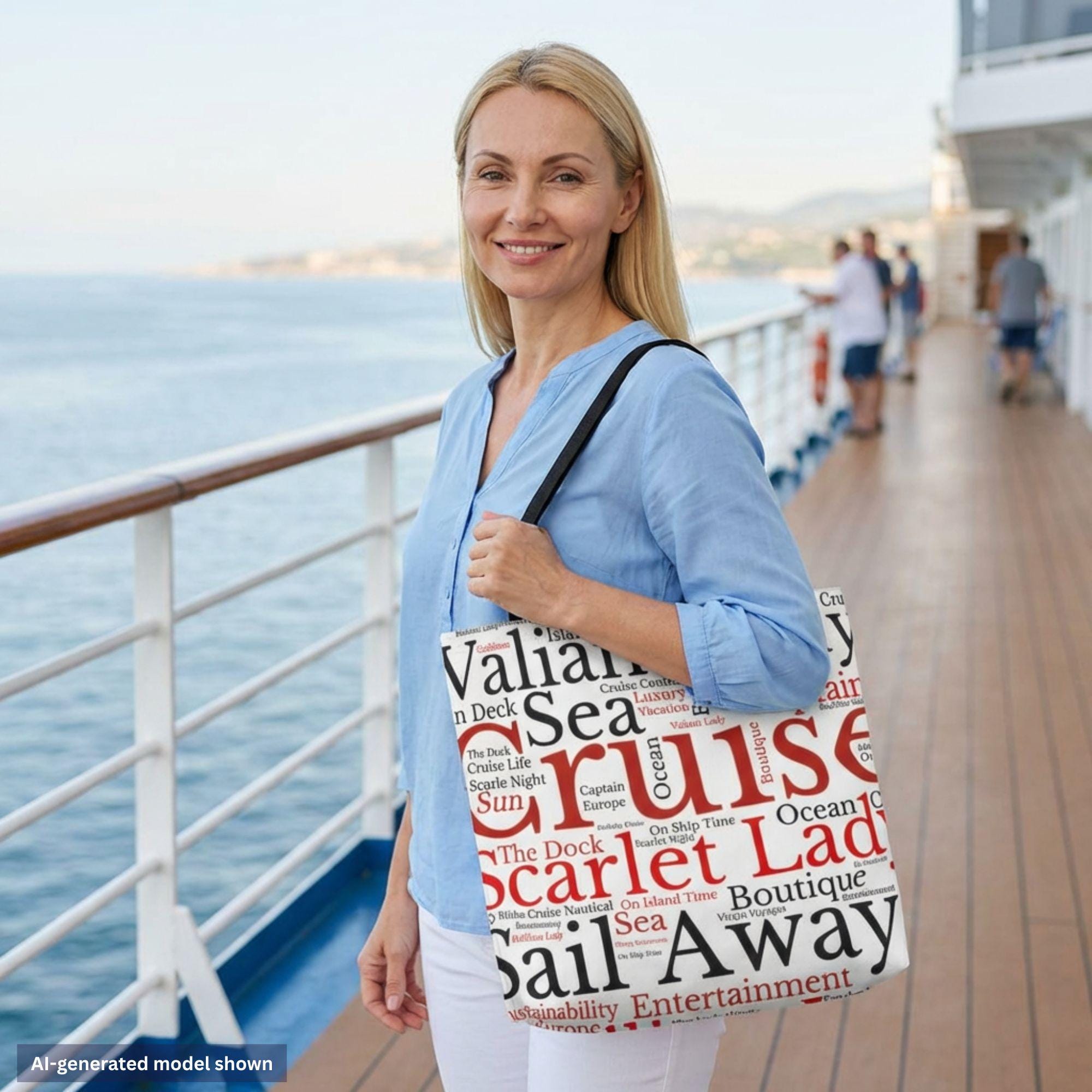 best collapsible port tote bag travel cruise Princess and ideal for every Royal sailing. Collapsible Beach Tote 42L |