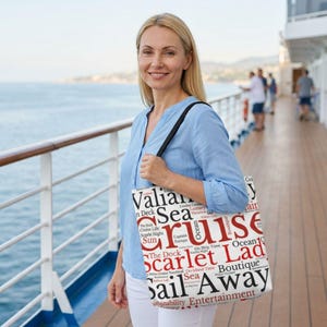 Virgin Cruise Tote Bag, Cruise Beach Tote, Tote Bag, Sailor Tote Gift, Rock Star Suite Bag, Beach Tote, Excursion Bags, Cruise Totes