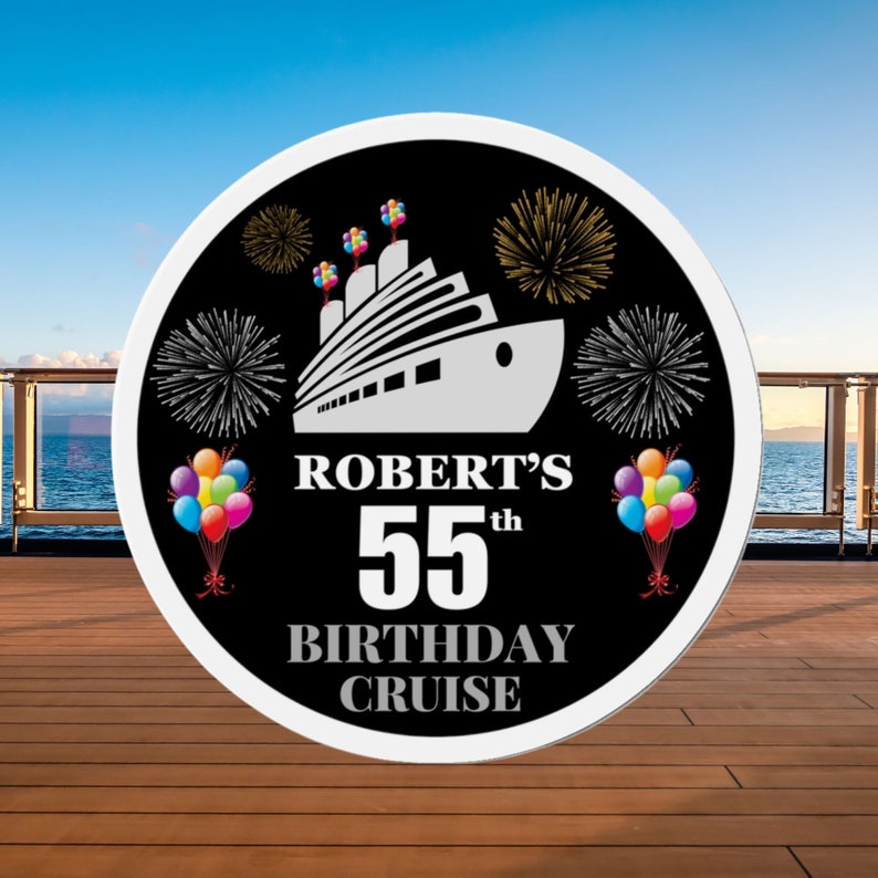 Custom Birthday Cruise Door Magnet with name