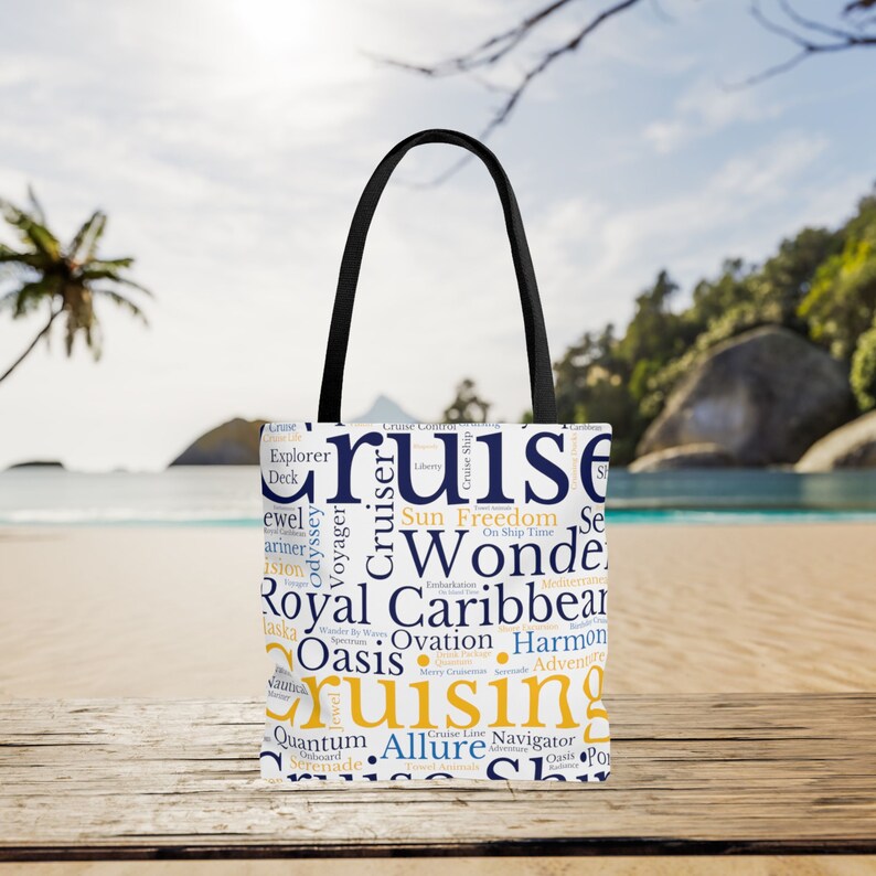 Royal Caribbean Cruise Tote Bag, Beach Bag, Travel Tote Bag, Cruise
