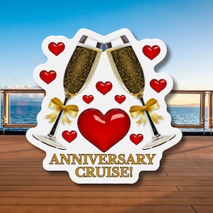 Anniversary Cruise Door Magnet, Anniversary Magnets, Cruise Door Magnets, Anniversary Gifts, Cruise Door Decor, Cruise Decorations