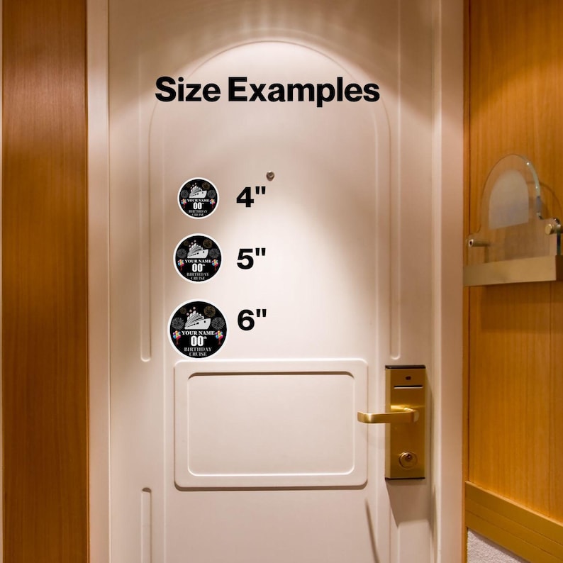 Custom Birthday Cruise Door Magnets