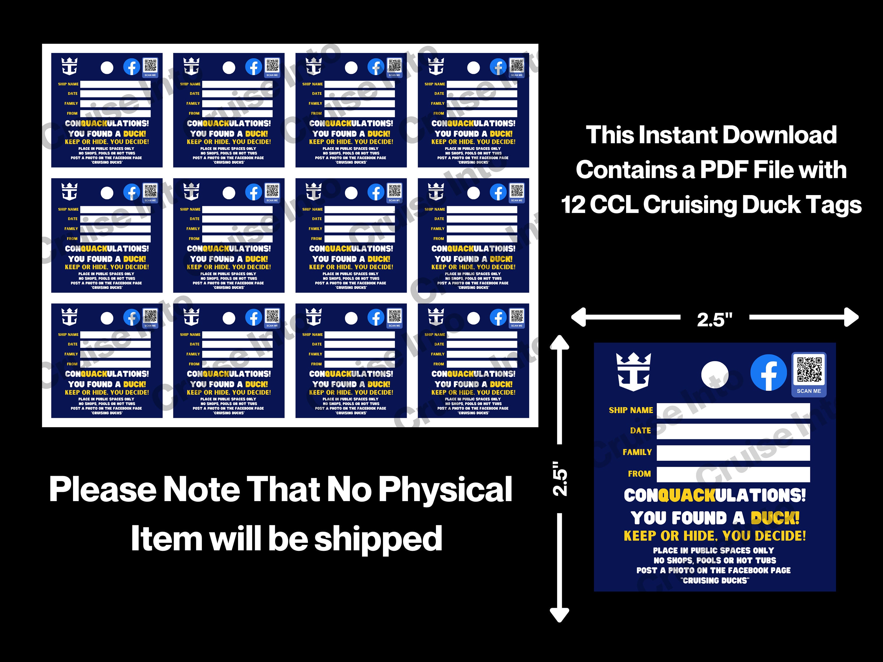 Royal Caribbean Cruising Ducks Template 61
