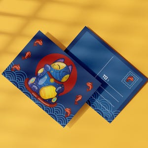 Carte postale Maneki-neko