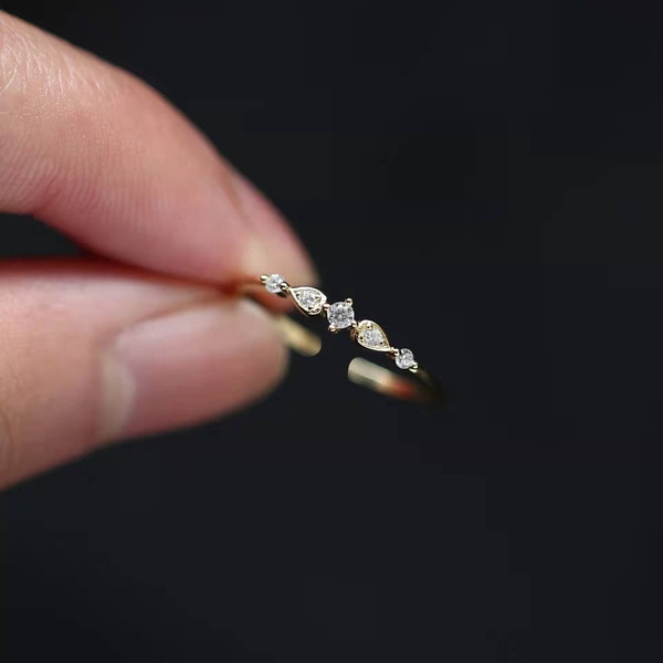 Diamond Knuckle Ring Etsy