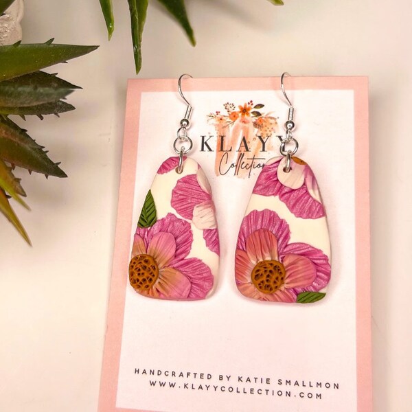 Mum’s Flowers Clay Earrings | Polymer Clay| Clay Earrings | KLAYY Collection| Mother’s Day| Gift ideas| Handmade | Australian Made| Unique