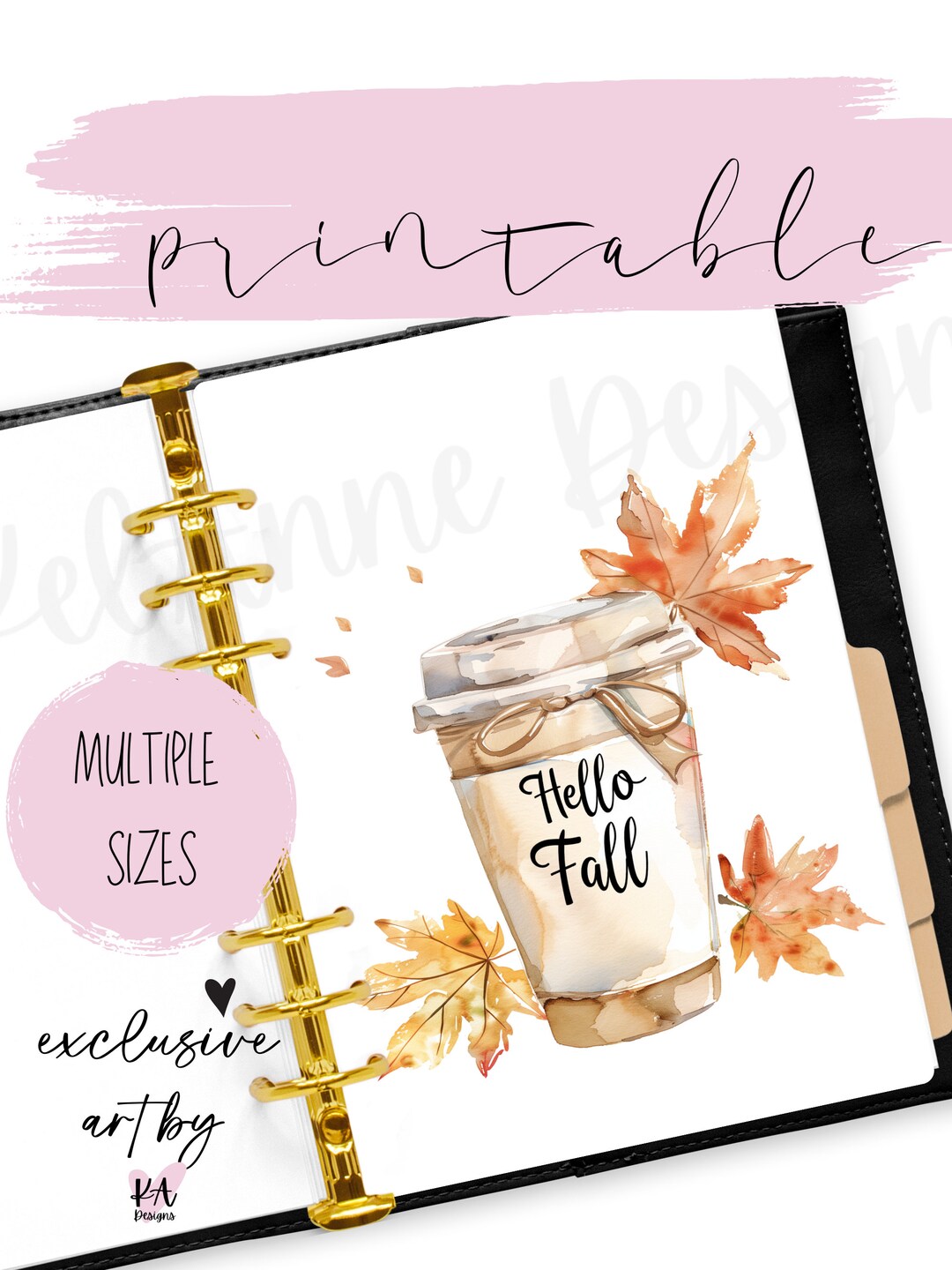 Hello Fall Printable Dashboard, Hello Fall Dashboard, Fall Coffee and ...
