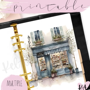 Coffee Shop Printable Planner Dashboard (Digital Download)
