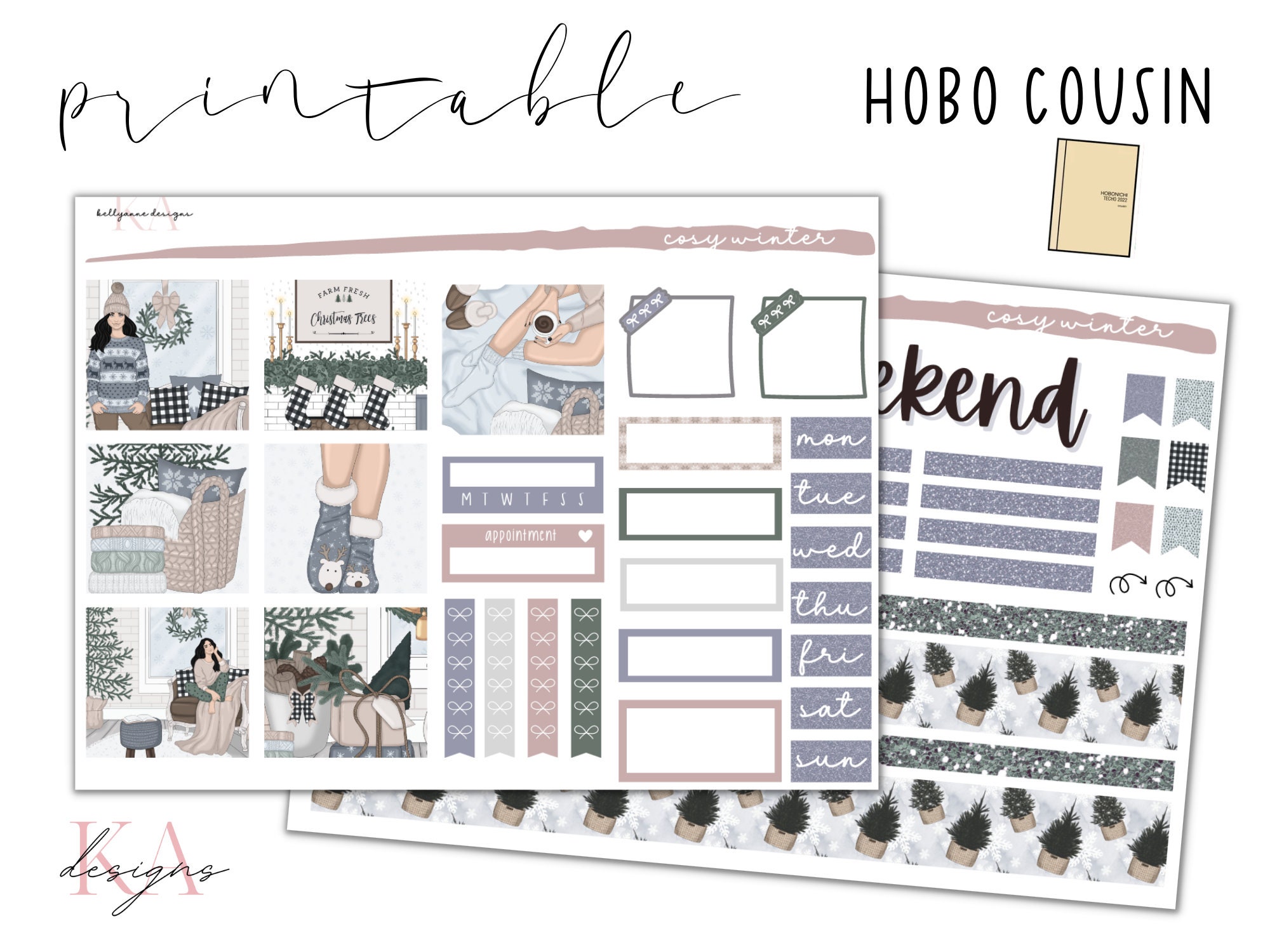 Printables for Hobonichi Cousin - Etsy