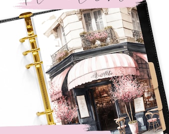 Printable Paris Cafe Planner Dashboard: Multiple Sizes (PDF)
