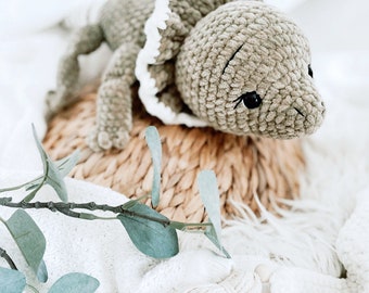 Crochet pattern lizard Selmo *Amigurumi* Language: German. *PDF*© design by @helibelle.design