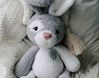 Crochet - Instructions/Pattern Bunny Friedolin *Amigurumi* Language: German/Engl. *PDF*© design by @_helibelle