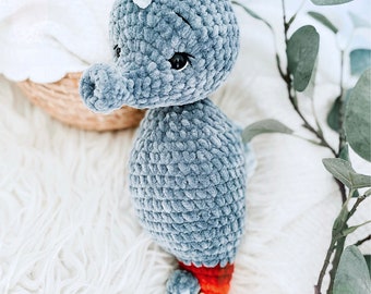 Crochet pattern seahorse Yara *Amigurumi* Language: German. *PDF*© design by @helibelle.design