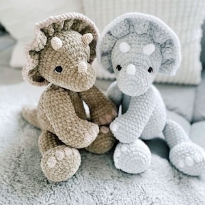 Crochet - Instructions/Pattern Triceratops Theo & Jule *Amigurumi* Language: German,English *PDF*© design by @helibelle.design