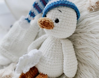 Crochet Instructions/Pattern Emil Duck *Amigurumi* Language: German/Engl. *PDF*© design by @_helibelle