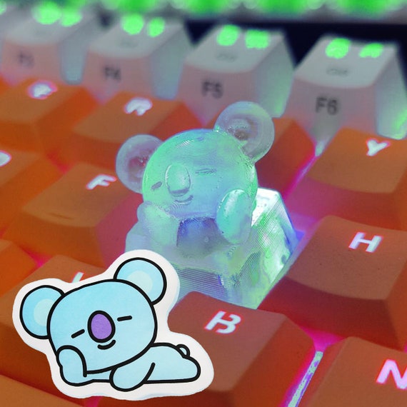 BT21 KOYA Keycap Line Friends Keycap Clear/ Transparent | Etsy