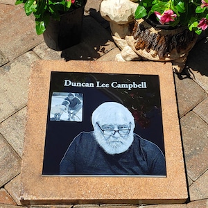 12x12 Custom made memorial, grave decoration temporary or permanent grave marking for human, cemetery marker, tombstone, headstone